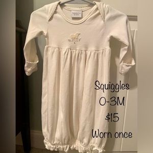 Squiggles baby Gown